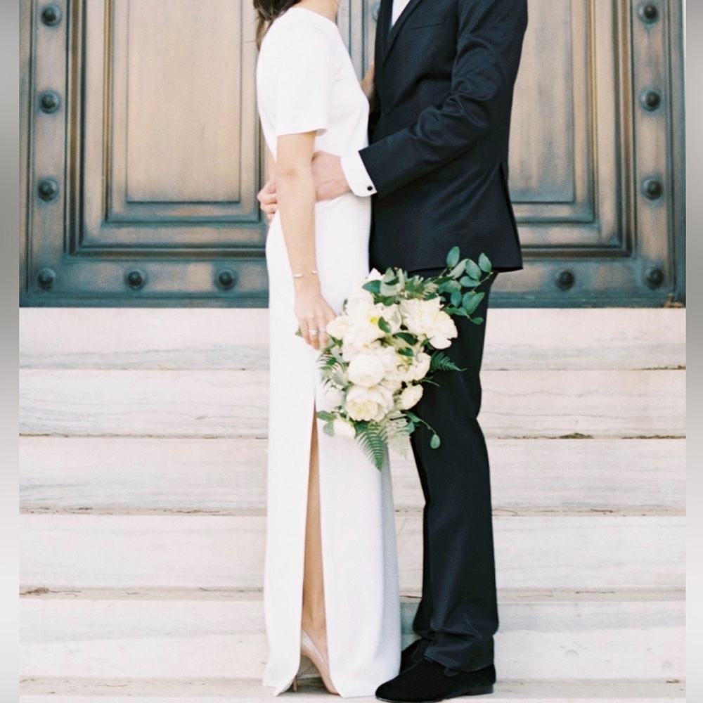 Alexander McQueen Crepe Satin Gown